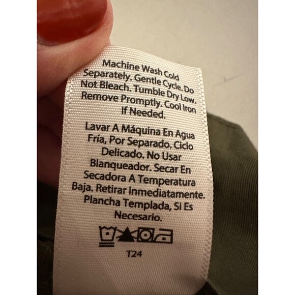 Free Assembly Ruffle Neck Belted‎ Midi Dress Short Sleeve Green XL - Picture 15 of 15